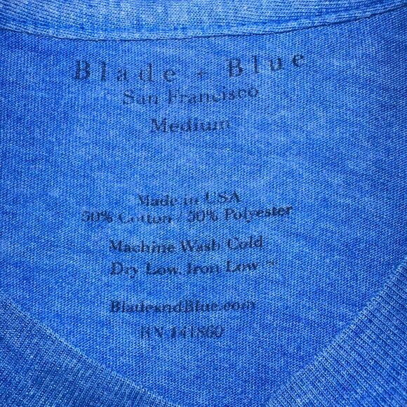 Blade and Blue San Francisco Single Stitch Sailboat and Waves Graphic Tee Medium - Picture 4 of 8